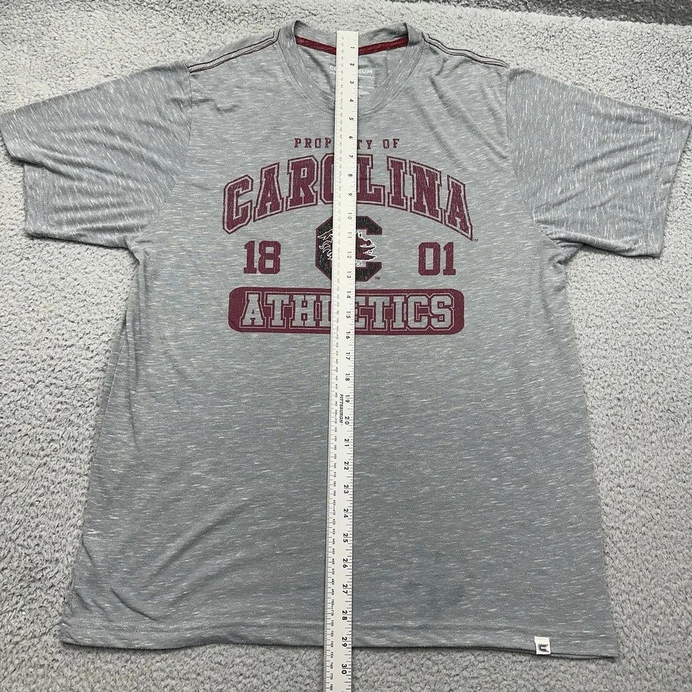 Colosseum Mens Large University of South Carolina USC Gamecocks Gray T-Shirt ATH